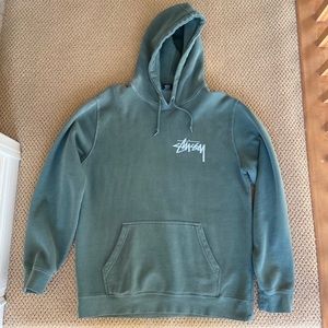 Stussy Stock Pig Dyed Hoodie Pine